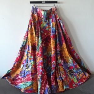 Frida Kahlo style maxi skirt
